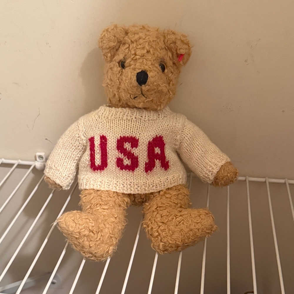 Beanie Babies USA Sweater Teddy Bear
